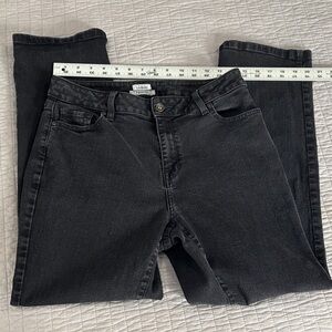 L.L. Bean Women's Charcoal Straight Leg Jeans